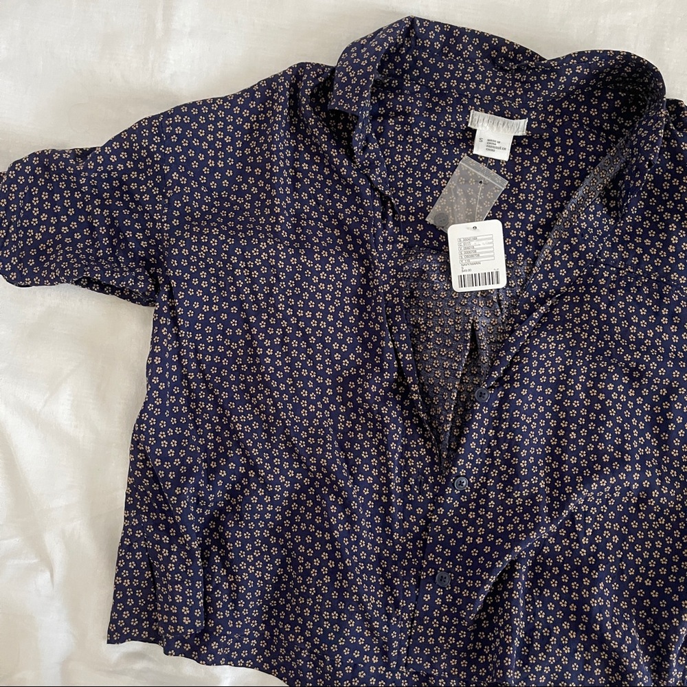 Urban outfitters cropped button up